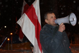В Києві політична партія УНА - УНСО провела Марш пам'яті Михайла Жизневського. 6