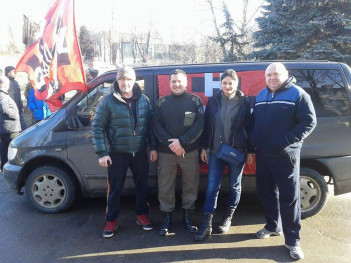 Активісти УНА-УНСО Вінниччини приєднались до блокування російського вантажного транспорту