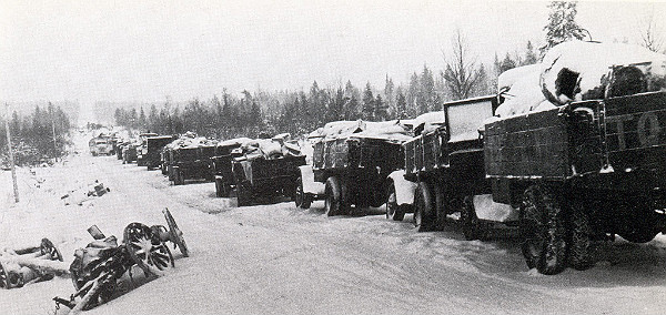 Знищена колона 44-ої дивізії на Раатській дорозі
